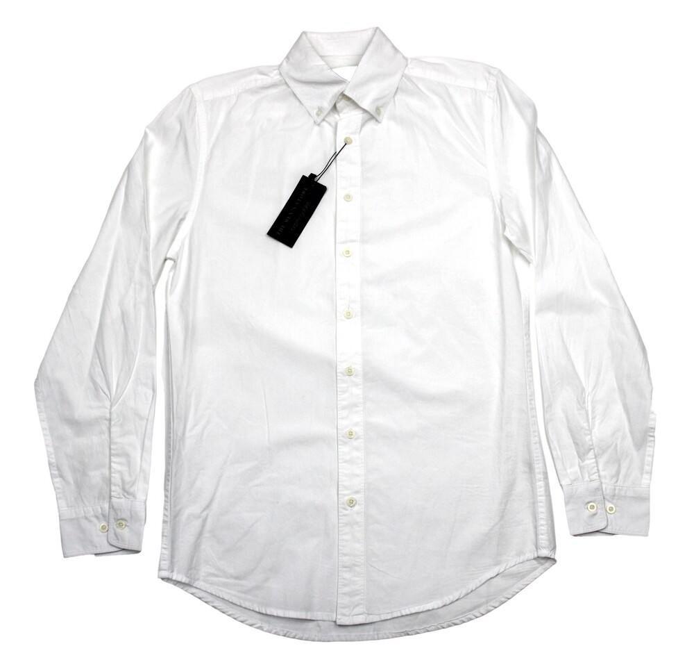 The Men's Store Bloomingdale's Shirt Mens XL White 100% Cotton Long Sleeve